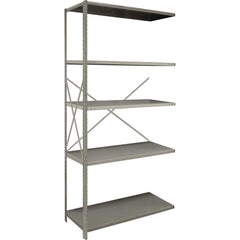 Steel Shelving; Shelf Type: Open Angle Adder Unit; Starter or Add-On: Add-On; Adjustment Type: Clip; Boltless: Yes; Shelf Capacity: 500; Mount Type: Floor