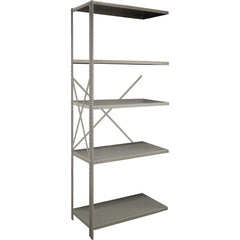 Steel Shelving; Shelf Type: Open Beaded Post Adder; Starter or Add-On: Add-On; Adjustment Type: Clip; Boltless: Yes; Shelf Capacity: 800; Mount Type: Floor