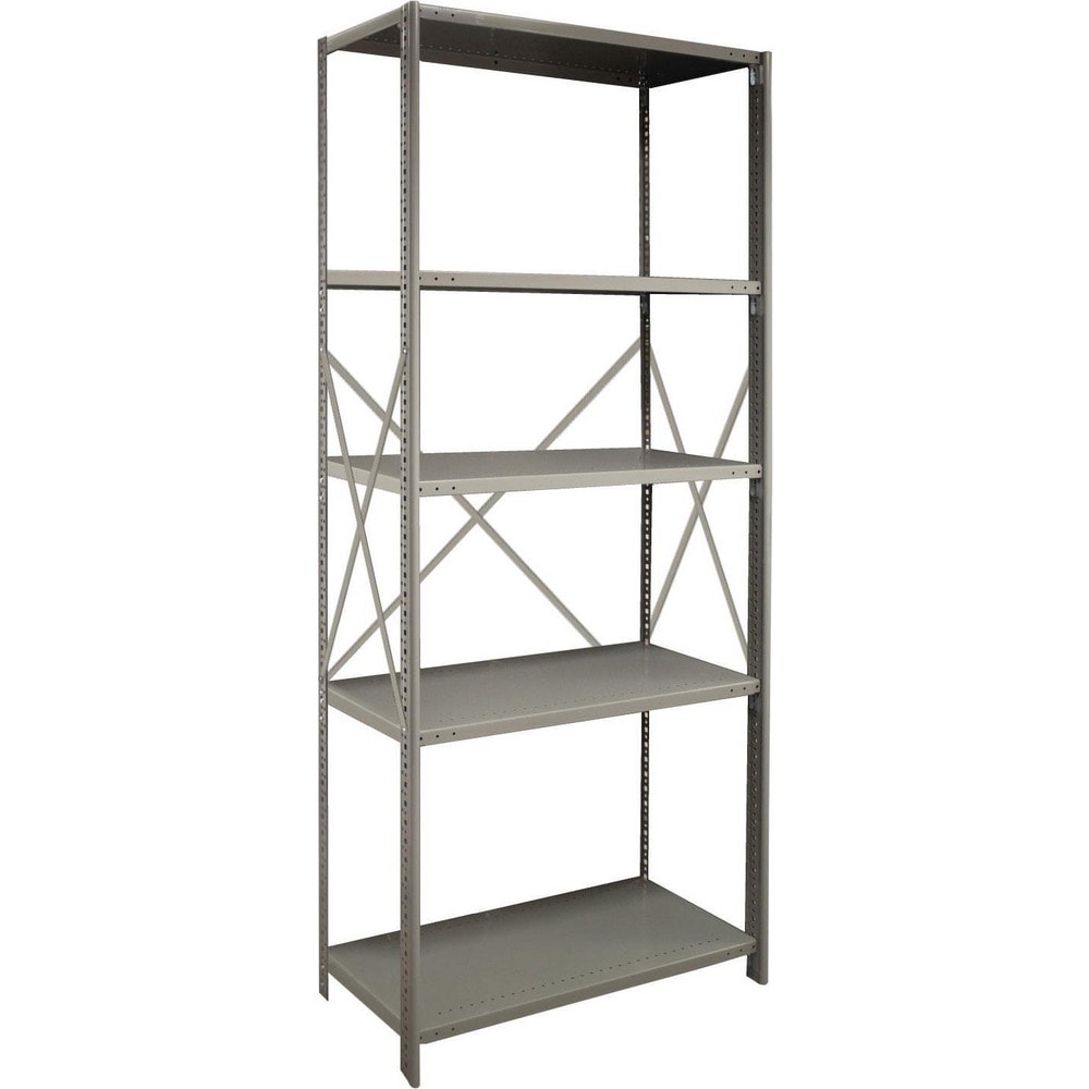 Steel Shelving; Shelf Type: Open Beaded Post Starter; Starter or Add-On: Starter; Adjustment Type: Clip; Boltless: Yes; Shelf Capacity: 800; Mount Type: Floor