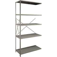 Steel Shelving; Shelf Type: Open Beaded Post Adder; Starter or Add-On: Add-On; Adjustment Type: Clip; Boltless: Yes; Shelf Capacity: 550; Mount Type: Floor