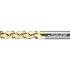 Corner Radius End Mill: 3/4" Dia, 2-1/4" LOC, 0.1200" Radius, 3 Flute, Solid Carbide