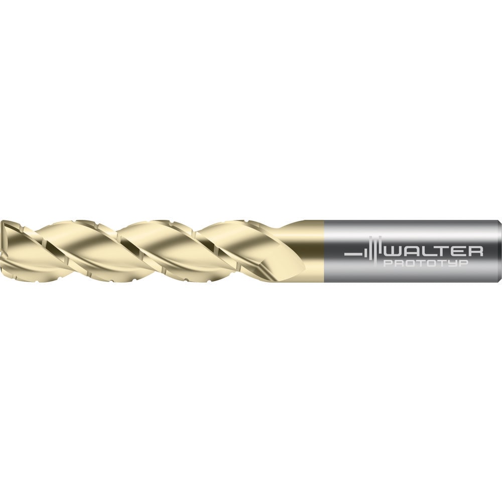 Corner Radius End Mill: 3/4" Dia, 3-1/4" LOC, 0.0300" Radius, 3 Flute, Solid Carbide