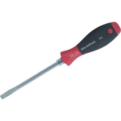 Slotted Screwdrivers; Blade Width (mm): 12.00; Blade Length (Inch): 8; Overall Length (Decimal Inch): 12.6000; Handle Type: Cushion Grip; Handle Length (Decimal Inch - 4 Decimals): 4.6000