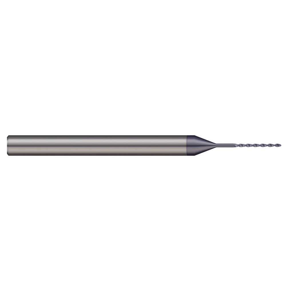 Micro Drill Bit: 0.0110" Dia, 130 deg, Solid Carbide