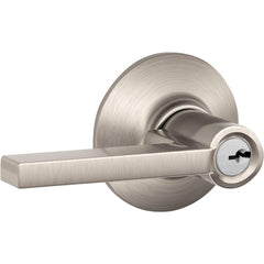 Lever Locksets; Lockset Type: Tubular Lock; Key Type: Schlage C; Back Set: 2-3/8 & 2-3/4; Cylinder Type: Schlage C Keyway; Material: Metal; Door Thickness: 1 3/8 - 1 3/4; Finish: Satin Nickel Plated Clear Coated