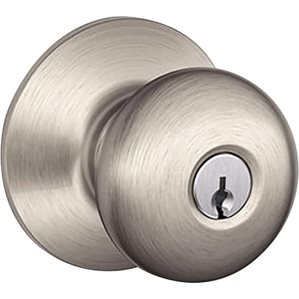 Lever Locksets; Lockset Type: Tubular Lock; Key Type: Schlage C; Back Set: 2-3/8 & 2-3/4; Cylinder Type: Schlage C Keyway; Material: Metal; Door Thickness: 1 3/8 - 1 3/4; Finish: Satin Nickel Plated Clear Coated