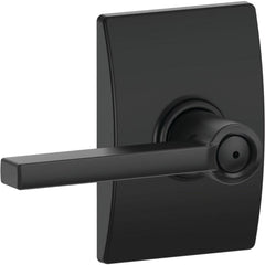 Lever Locksets; Lockset Type: Tubular Lock; Key Type: None; Back Set: 2-3/4; Cylinder Type: None; Material: Metal; Door Thickness: 1 3/8 - 1 3/4; Finish: Flat Black Coated