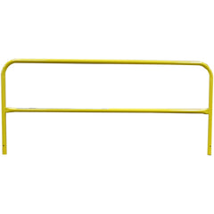 Column & Pipe Guard Rails; Material: Steel; Finish: Painted; Pipe Size: 1.66 in; Overall Length: 8.00 ft; Rail Outside Diameter: 1.66; Color: Yellow