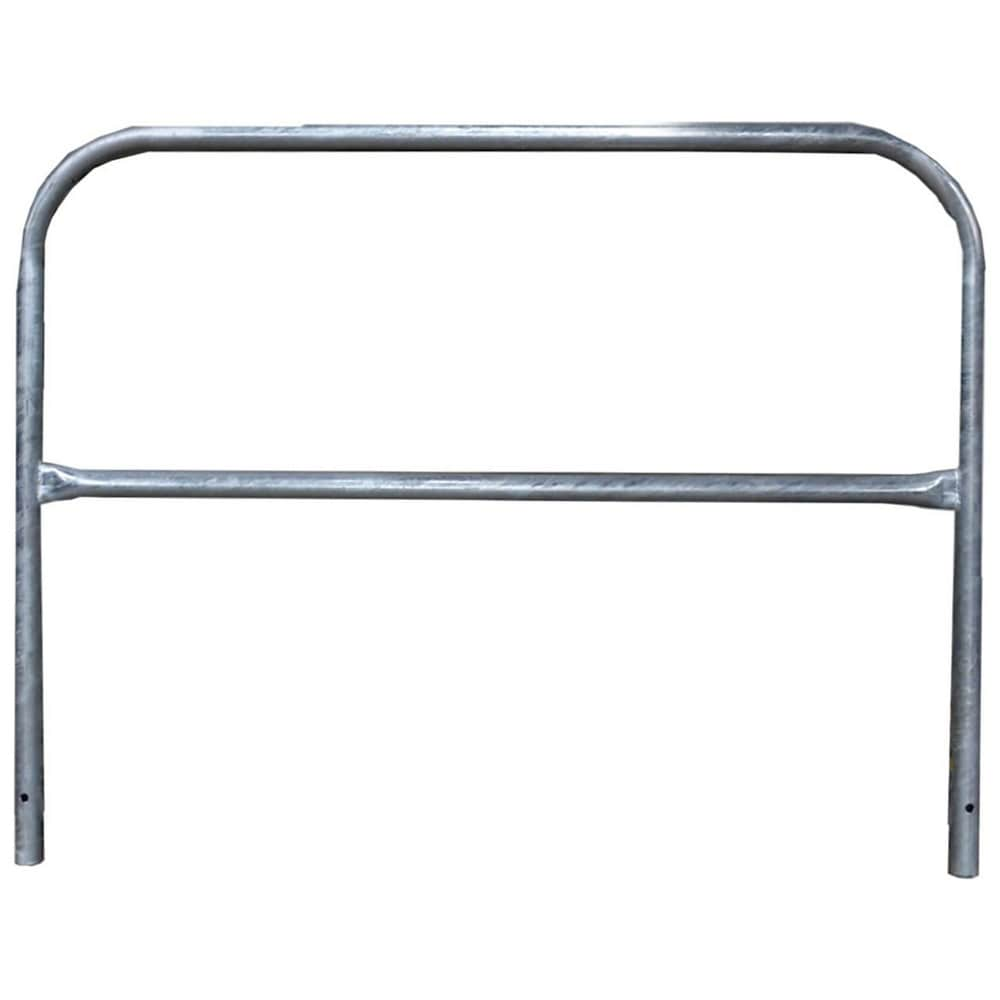 Column & Pipe Guard Rails; Material: Steel; Finish: Galvanized; Pipe Size: 1.66 in; Overall Length: 5.00 ft; Rail Outside Diameter: 1.66; Color: Black