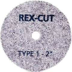 Deburring Wheel: 2" Dia, 3/8" Face Width, 1/4" Hole, Aluminum Oxide