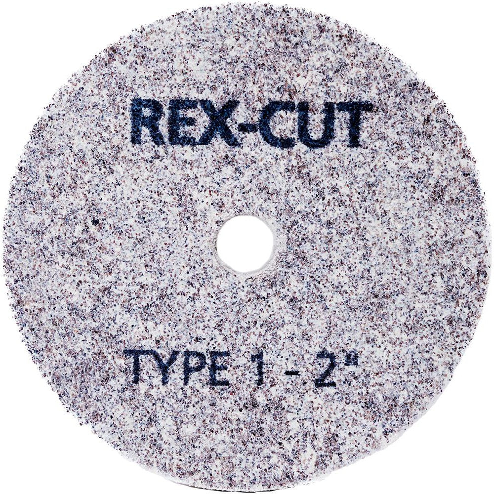 Deburring Wheel: 2" Dia, 1/32" Face Width, 1/4" Hole, Aluminum Oxide