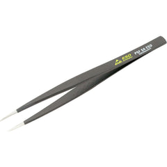 Tweezers; Tweezer Type: ESD Safe; Pattern: Solid Color; Material: Steel; Tip Type: Long, Round; Tip Shape: Pointed; Overall Length (Inch): 4-3/4