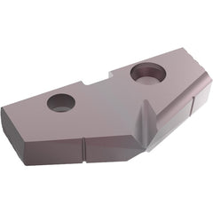 Spade Drill Insert: 35.40 mm Dia, Seat Size 3, Carbide, 132 deg Point