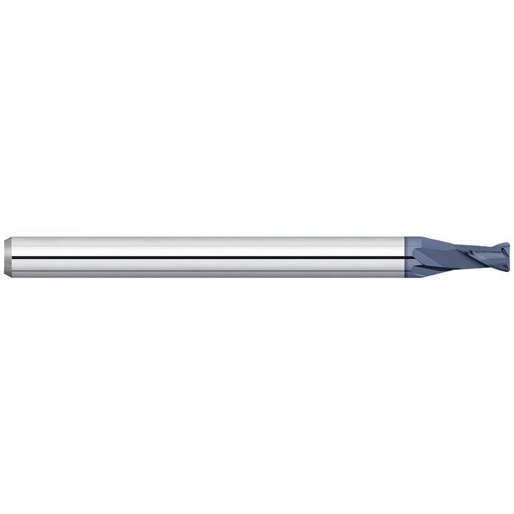 Corner Radius End Mill: 5/64" Dia, 0.117" LOC, 0.0100" Radius, 2 Flute, Solid Carbide