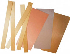 Brass Sheets; Alloy Grade: 260; Overall Length: 10 in; Overall Width: 4 in; Overall Thickness: 0.005 in