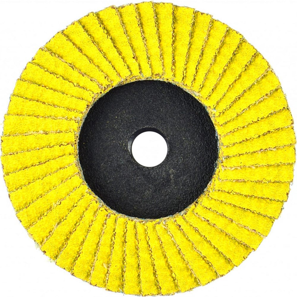 Flap Disc:  3" Dia, 80 Grit, Ceramic Alumina, Type 29