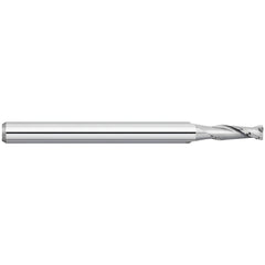 Corner Radius End Mill: 1/16" Dia, 0.186" LOC, 0.0050" Radius, 2 Flute, Solid Carbide