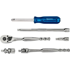 Combination Hand Tool Set: 6 Pc, Ratchet & Drive Tool Set