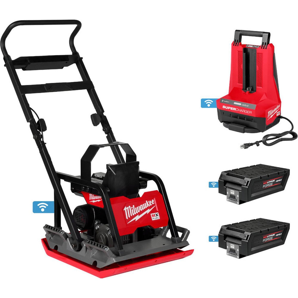 Cordless Plate Compactors; Plate Length (Inch): 22; Plate Width: 20; Battery Chemistry: Lithium-ion; Run Time (Minutes): 35