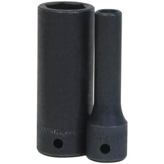 Impact Socket: 1/2" Drive, 1-1/16" Socket, Square Drive