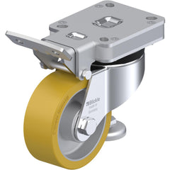 Specialty Casters; Mount Type: Plate; Style: Double Ball; Wheel Type: Tread on Core; Bearing Type: Ball; Wheel Diameter: 4; Wheel Width: 1.5625