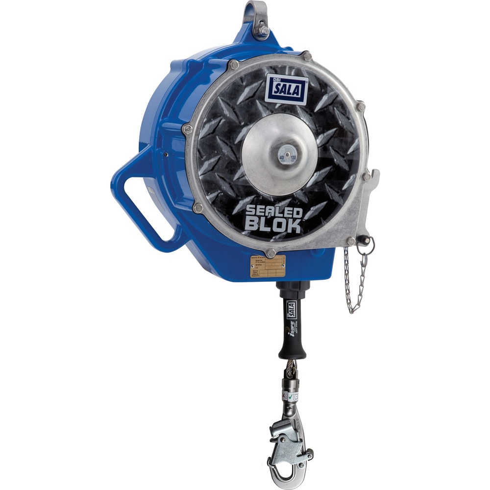 Self-Retracting Lifeline:  420 lb Capacity,  130.00' Lifeline,  Swivel Snap Hook