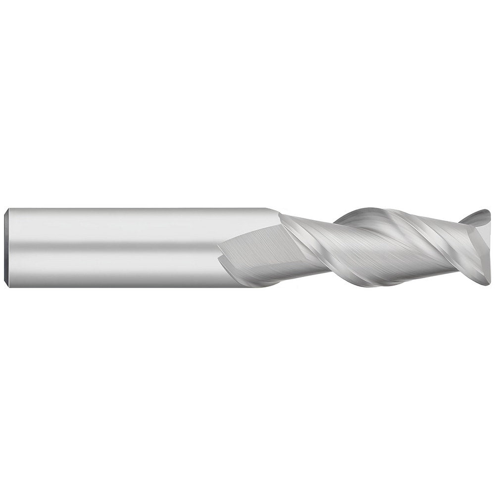 Corner Radius End Mill: 1/4" Dia, 3/4" LOC, 0.0300" Radius, 2 Flute, Solid Carbide