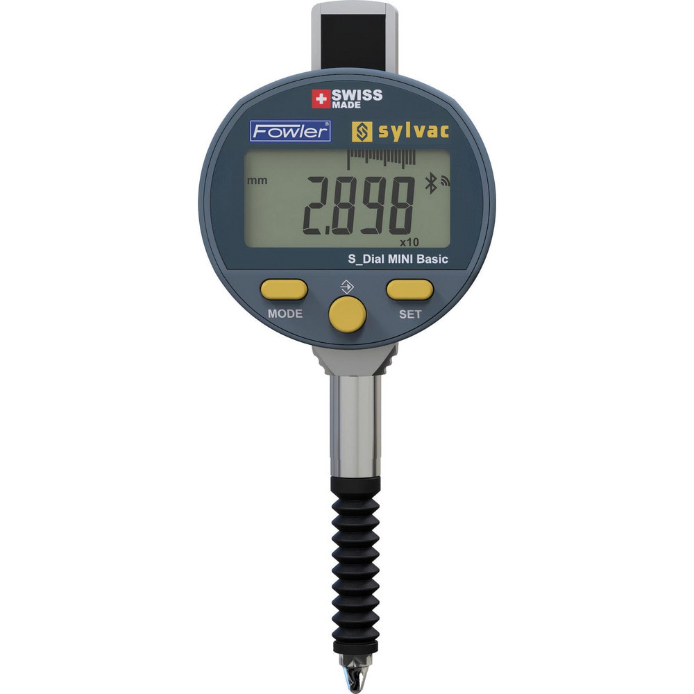 Electronic Test Indicator: 12.50 mm Max, 0.0004" Accuracy, Carbide Contact Point  -