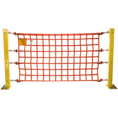 Multi-Purpose Fence & Net; Type: Loading Dock Safety Netting; Mesh Size: 6 in; Color: Safety Orange; Material: Polyester