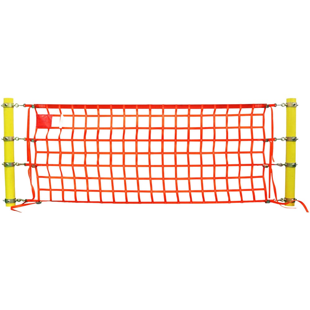 Multi-Purpose Fence & Net; Type: Loading Dock Netting; Mesh Size: 6 in; Color: Safety Orange; Material: Polyester