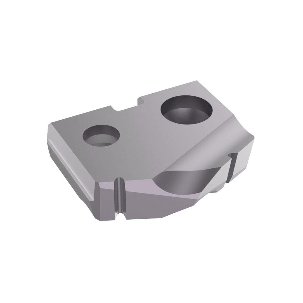 Spade Drill Insert: 21/32" Dia, Seat Size 0, Cobalt, 132 deg Point