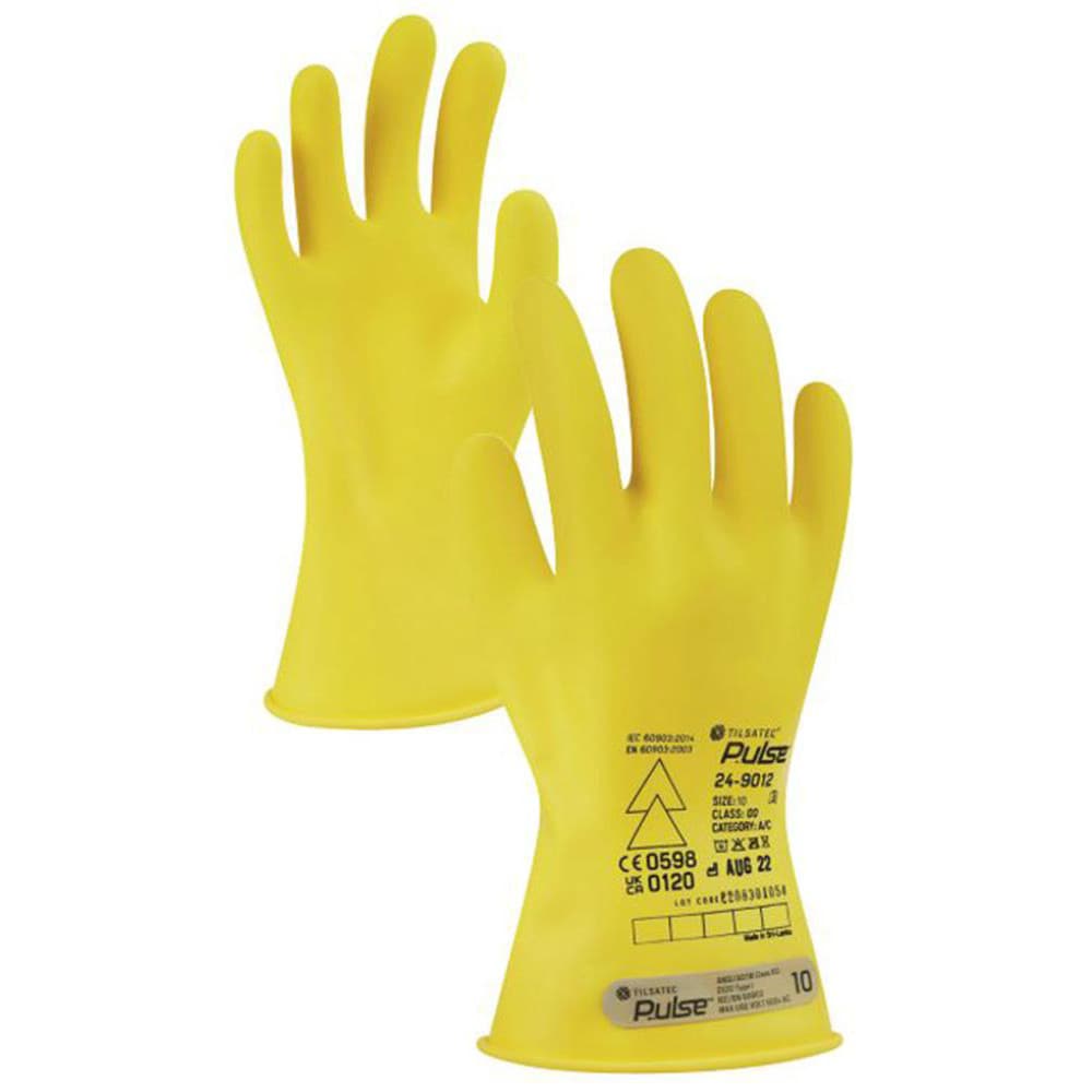 Rubber Linesman Gloves: Pulse Pulse, Class 00, 11" Long