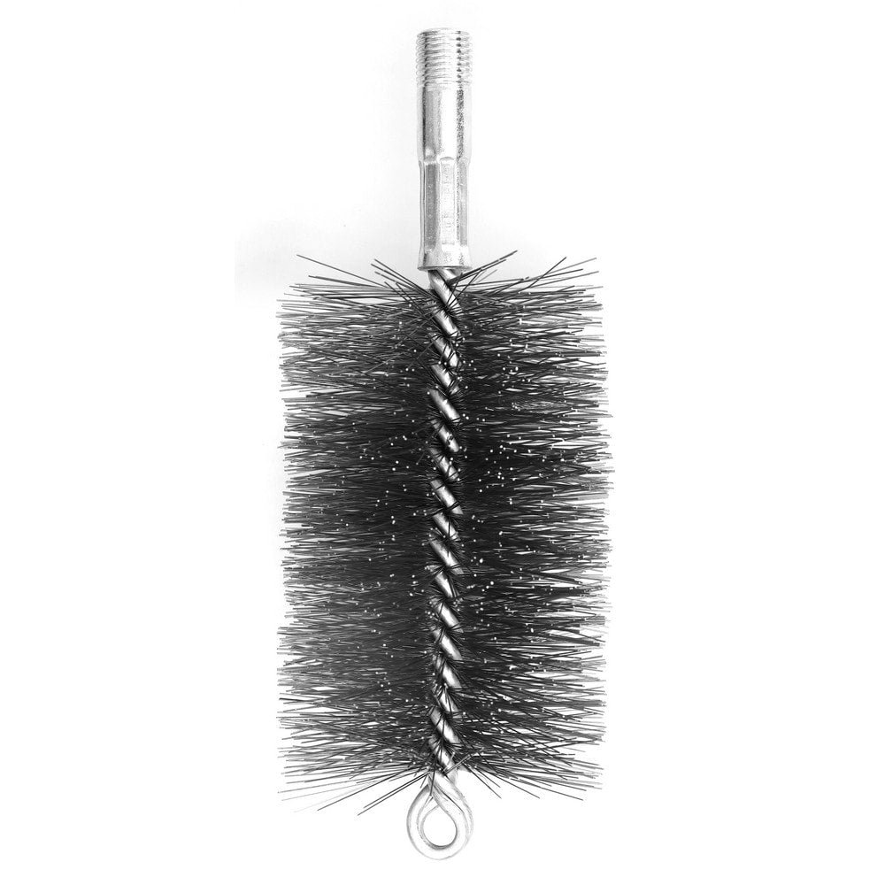 4-1/2" Brush Length, 3" Diam, Double Stem, Double Spiral Tube Brush