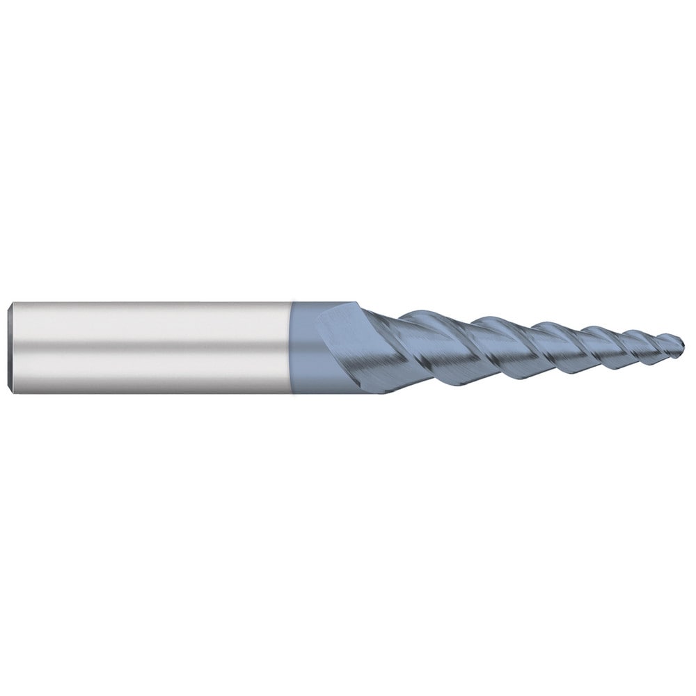 Ball End Mill: 3/16" Dia, 1-3/4" LOC, 3 Flute, Solid Carbide