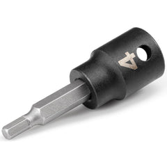 Impact Hex & Torx Bit Sockets; Drive Size: 3/8; Hex Size (mm): 4.000; Bit Length (Decimal Inch): 1.16