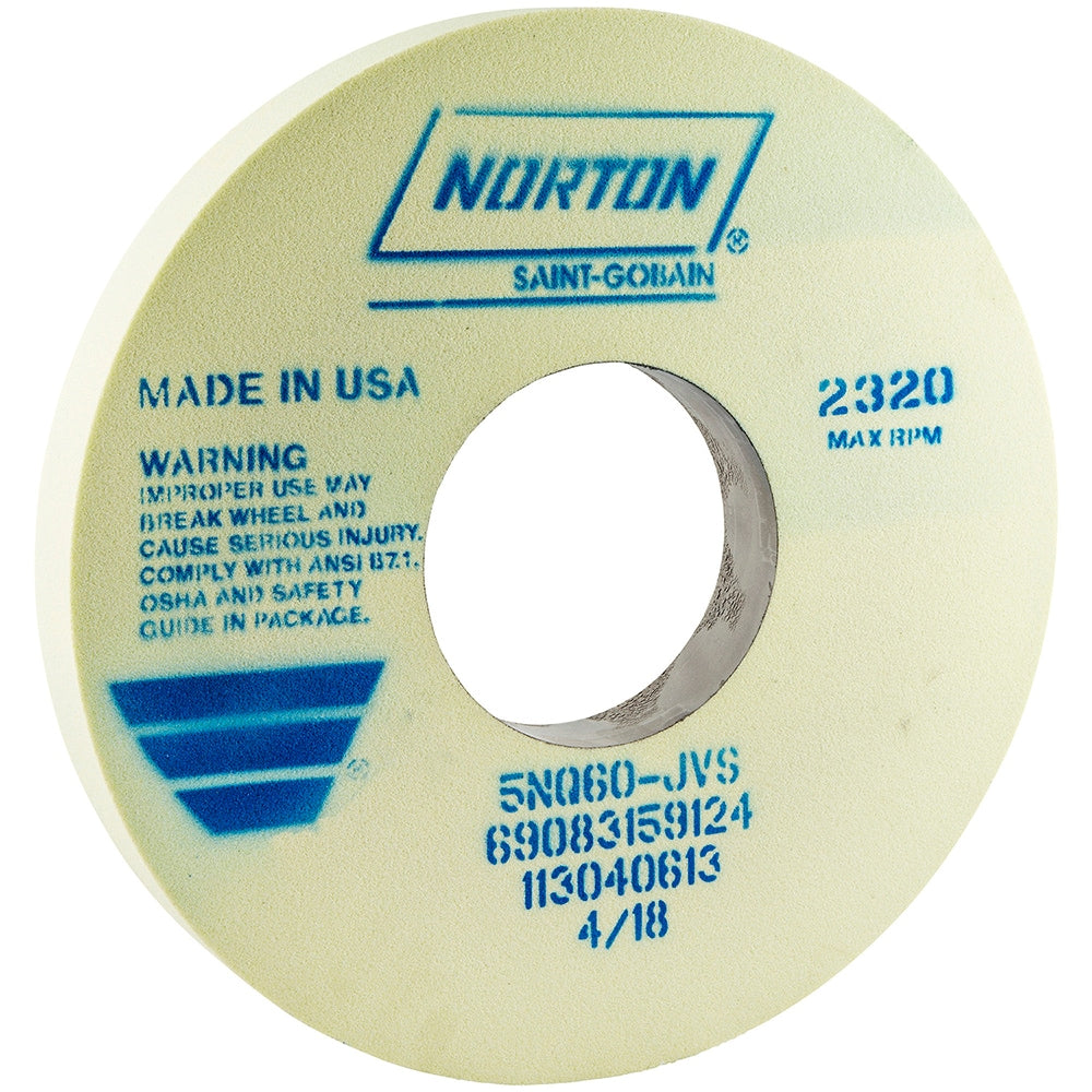 Surface Grinding Wheel: 14" Dia, 1-1/2" Thick, 5" Arbor, 60 Grit