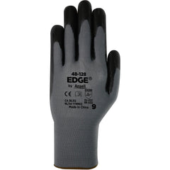 General Purpose Gloves: Edge 48-128, Size Large, Nitrile-Coated Polyester