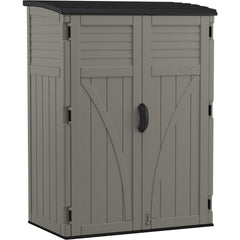 Sheds; Shed Type: Vertical Storage Shed; Overall Width: 53 in; Overall Depth: 32.5 in; Overall Height: 71.5 in; Overall Capacity: 54 ft¬≥; Material: Resin; Color: Gray