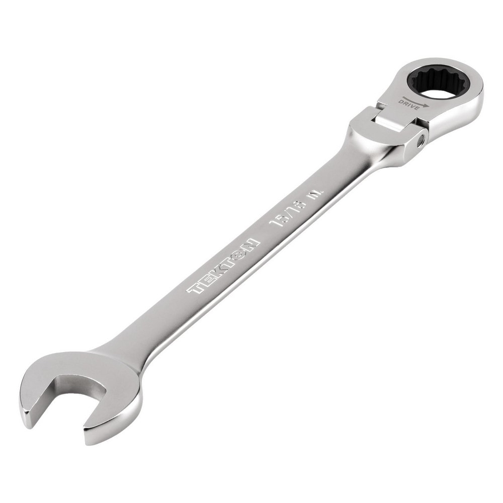 Combination Wrench: 15/16" Head Size, 0 deg Offset