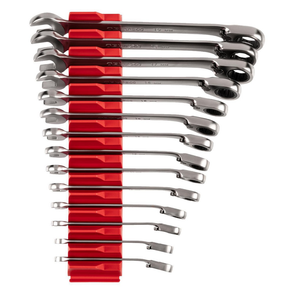 Ratchet Set & Combination Wrench Set: 14 Pc, Metric