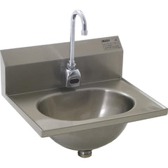 Sinks; Mounting Location: Wall; Number Of Bowls: 1; Material: 304 Stainless Steel; Faucet Included: Yes; Faucet Type: Sensor Gooseneck; Depth (Inch): 6-3/4; Valve Design: No Valve