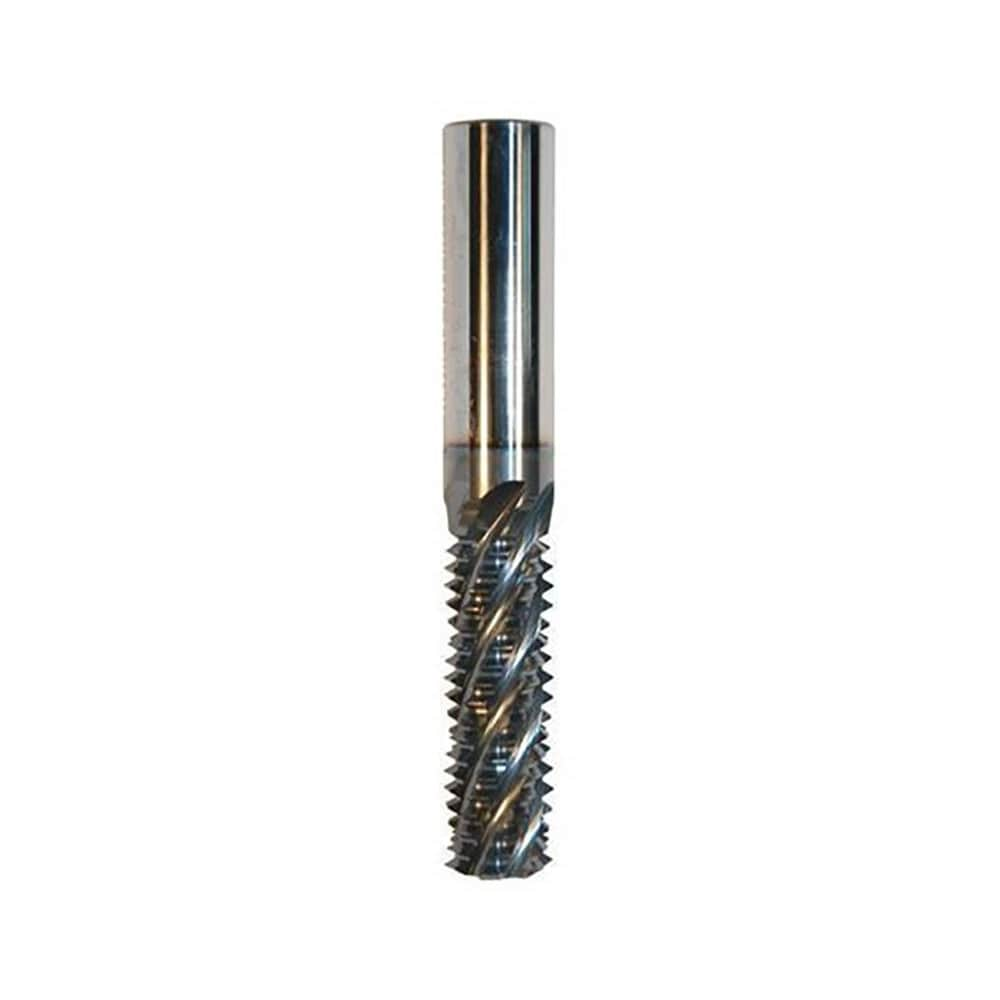 Straight Flute Thread Mill: 9/16-12, Internal, 5 Flutes, 3-3/4" Shank Dia, Solid Carbide