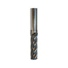 Straight Flute Thread Mill: 9/16-12, Internal, 5 Flutes, 3-3/4" Shank Dia, Solid Carbide