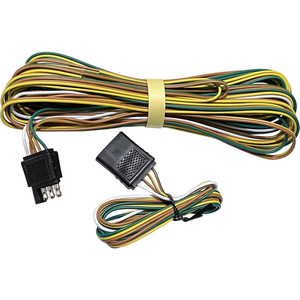 Automotive Light Mounts & Accessories; Type: Utility Trailer Standard 4-Wire Harness; For Use With: General Utility Trailers for New Builds and Retrofit Work; Length (Inch): 300; Material: Copper, PVC; Color: Brown, White, Yellow, Green; Height (Inch): 13