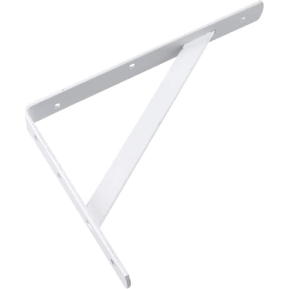 Brackets; Bracket Type: Shelf Bracket; Mount Type: Screw-On; Length (Inch): 19.62 in; Bracket Material: Steel; Load Capacity: 44; Overall Width: 1.19 in; Finish: White