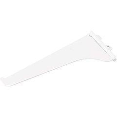 Brackets; Bracket Type: Shelf Bracket; Mount Type: Insert; Length (Inch): 10 in; Bracket Material: Metal; Load Capacity: 176; Overall Width: 0.5 in; Finish: White