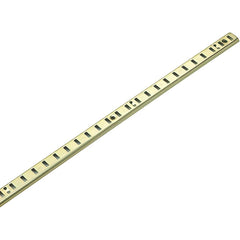 Brackets; Bracket Type: Pilaster Shelf Standard; Mount Type: Screw-On; Length (Inch): 60 in; Bracket Material: Metal; Overall Width: 0.63 in; Finish: Brass