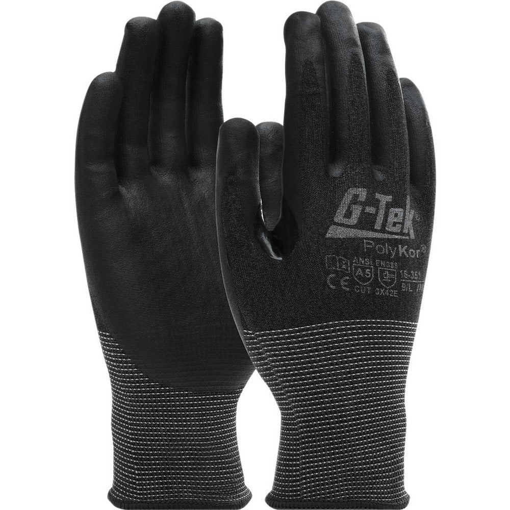 Cut, Puncture & Abrasion-Resistant Gloves: G-Tek 16-351, Size X-Large, ANSI Cut A5, ANSI Puncture 3, Nitrile, HPPE & PolyKor