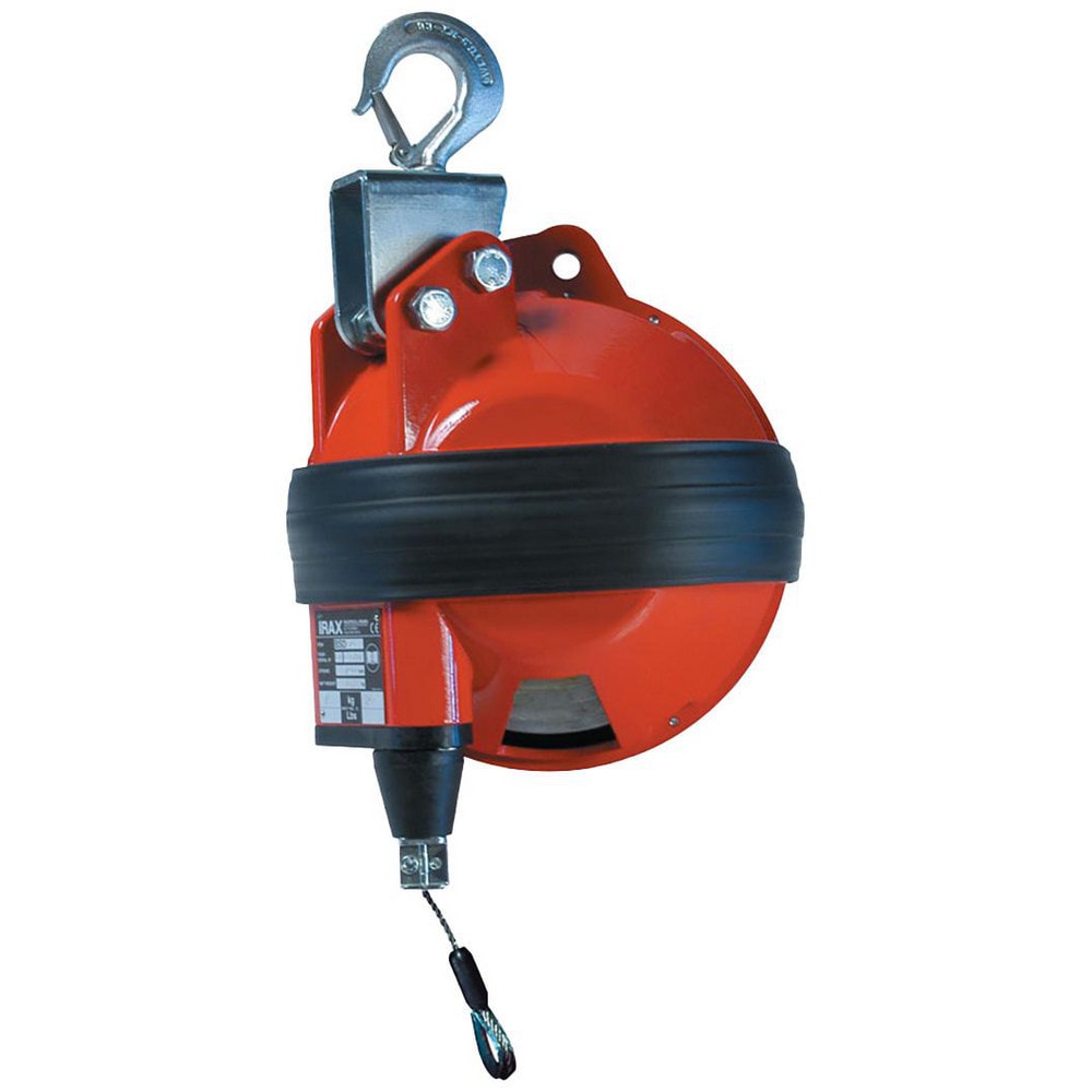 Tool Balancers; Reel Type: Enclosed; Hanger Type: Safety Swivel Hook; Minimum Load Capacity: 66.00; Maximum Load Capacity: 88.00; Cable Length: 8.200; Lockable: Yes; Locking Mechanism: Locking Screw; Tension Adjustment: Yes