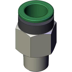 Pneumatic Hose Fittings & Couplings; 12MM-1/4 ML CNNCTR SMC KR FLAME RES 1-TCH FTTNG